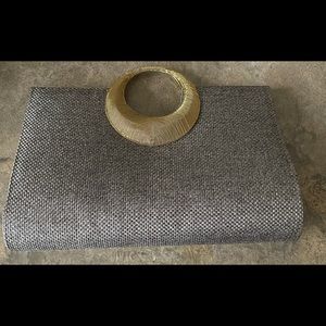 Gray Cloth Clutch